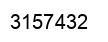 Number 3157432 black image