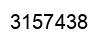 Number 3157438 black image