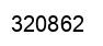 Number 320862 black image