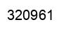 Number 320961 black image