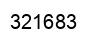Number 321683 black image