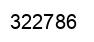 Number 322786 black image