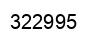Número 322995 imagen negro