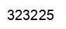 Number 323225 black image