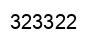 Number 323322 black image