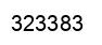 Number 323383 black image