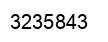 Número 3235843 imagen negro