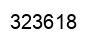 Number 323618 black image