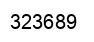 Number 323689 black image