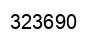 Number 323690 black image