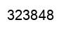 Number 323848 black image