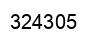 Number 324305 black image
