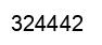 Number 324442 black image