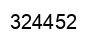 Number 324452 black image