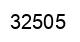 Number 32505 black image