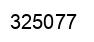 Number 325077 black image
