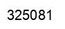 Number 325081 black image