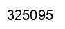 Number 325095 black image