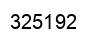 Number 325192 black image