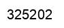 Number 325202 black image