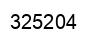 Number 325204 black image