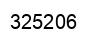 Number 325206 black image