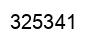 Number 325341 black image