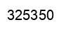 Number 325350 black image