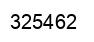 Number 325462 black image