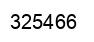 Number 325466 black image