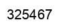 Number 325467 black image