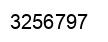 Number 3256797 black image