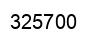 Número 325700 imagen negro