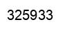 Number 325933 black image