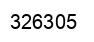 Number 326305 black image
