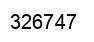 Number 326747 black image