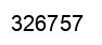 Number 326757 black image