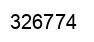 Number 326774 black image