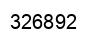 Number 326892 black image