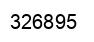 Number 326895 black image