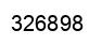 Number 326898 black image