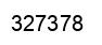 Number 327378 black image