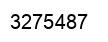 Number 3275487 black image