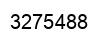 Number 3275488 black image