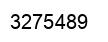 Number 3275489 black image