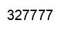 Number 327777 black image