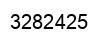 Number 3282425 black image