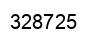 Number 328725 black image