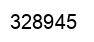 Number 328945 black image