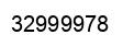Number 32999978 black image